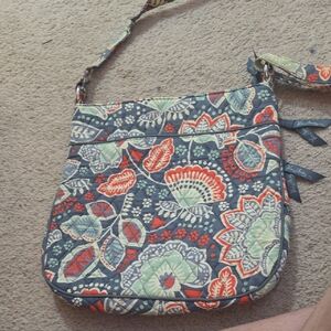 Vera Bradely Floral Patterned Crossbody Bag
